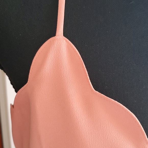 JCrew Scalloped Coral Camisole NWOT - Picture 3 of 8